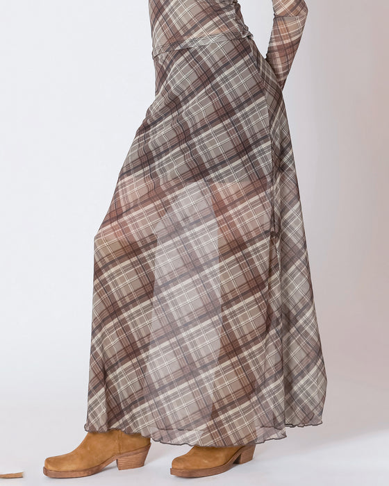 Mesh Midi Skirt