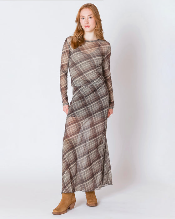 Mesh Midi Skirt