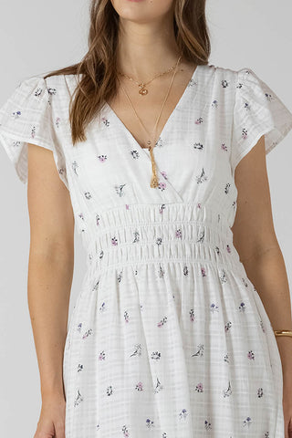 Wrap Front Tiered Midi Dress