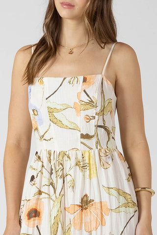Smocked Detail Midi Dress