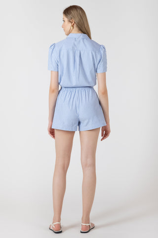 CHAMBRAY/WHITE STRIPE
