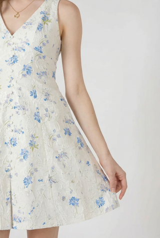 Embroidered Mini Dress
