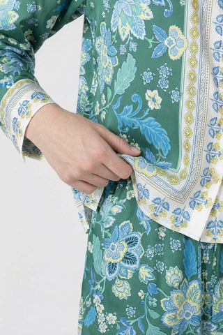 Silky Button Front Blouse